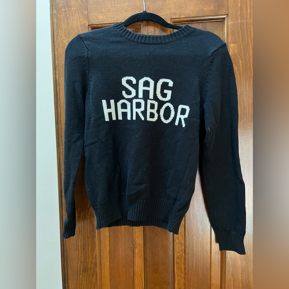 Ellsworth+Ivey black and white Sag Harbor sweater